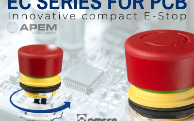 EC series emergency stop for PCB by Apem
