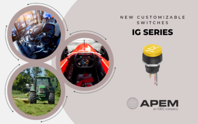 APEM IG Series: customizable switches for handgrips and joysticks